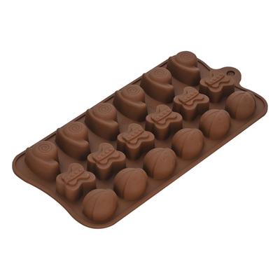 Chocolate Candy Mold Cute Silicone Baking Mold Reusable for Ice Cube Jelly Pudding CC-082