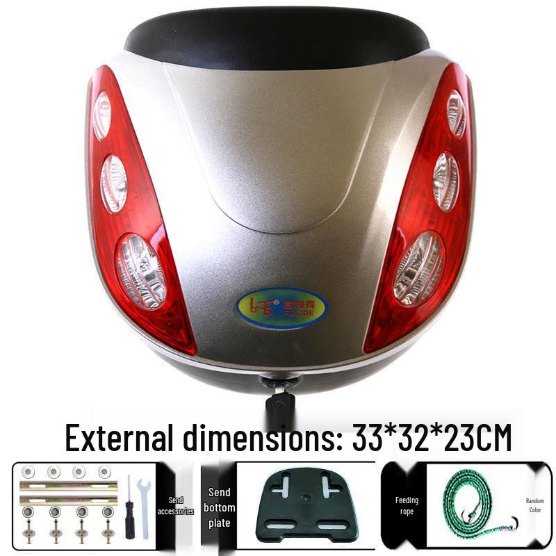 Universal Electric Vehicle Trunk & Storage Box for Motorcycles and Scooters