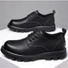 FashionFashion Retro Platform Leather Shoes for Men Designer Soft-soled Men's Casual Shoes Spring Autumn Business Dress Shoe Male