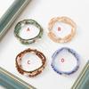 Handmade Bohemian Style Crystal Beaded Bracelet Set Women - Green Yellow Coffee Blue Color Options Natural Pearl Plastic CCB