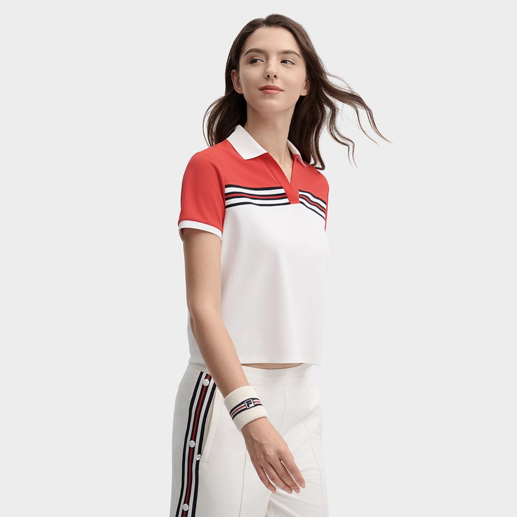 New FILA Polo Shirts Women's Legend Red F11W437104FRD