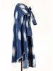 2024 Summer Tie-Dye Fringed Hem Tie-Waist Long Skirt for Women