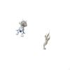 Astronaut Feather Statue Desktop Ornament Nordic Sculpture Decorative Figurine for Bookshelf