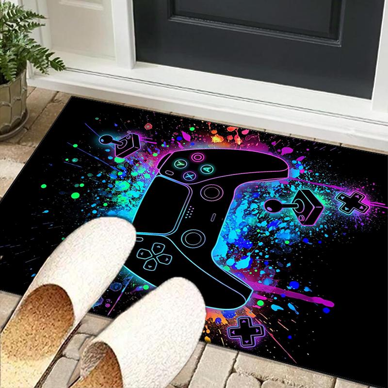 Player Control Duel Office Rug Chair Mat, Entryway Carpet, Suitable for Front Door, Bedroom, Living Room, Desk, Holiday Gift