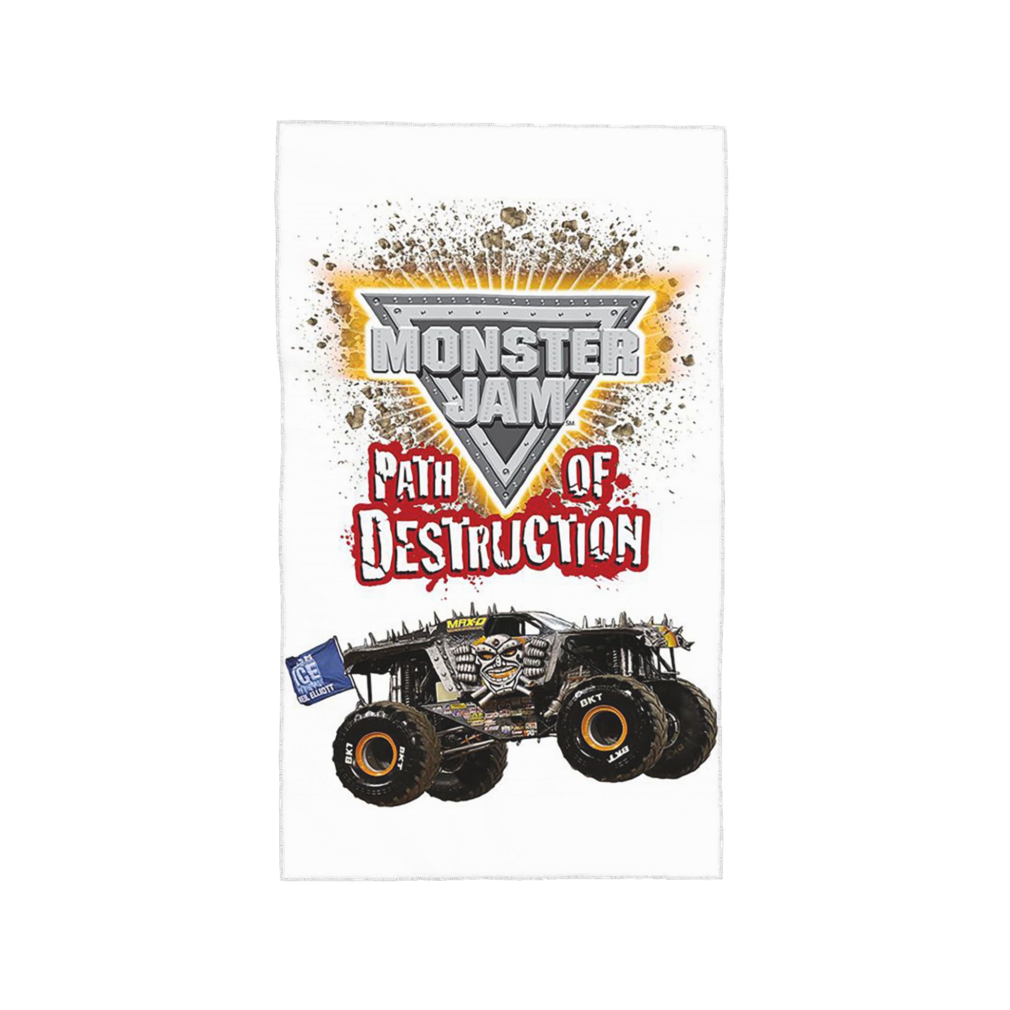 

Classic Monster Jam Truck Pattern Soft Face Towel Quick Dry Pool Bath Cotton Towels Breathable W30*H60(CM)