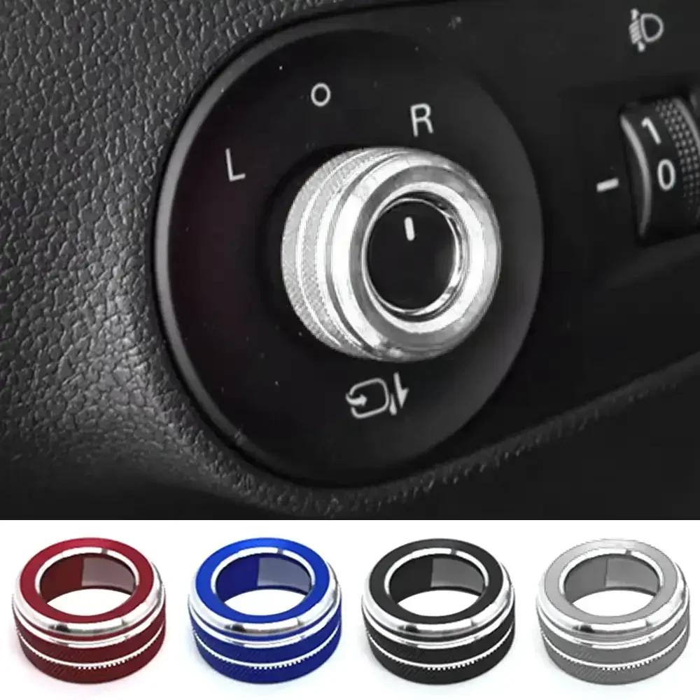 Car Rearview Mirror Knob Trim Cover Rotary Switch Aluminum Alloy Rings Adjustment For MG MG6 ZS GT Roewe I6 Ei6 I6plus RX5