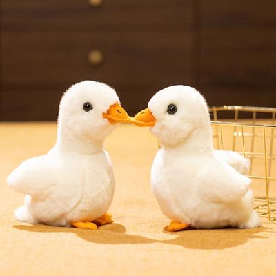 Plüschente Kuscheltier Weiches Spielzeug Realistisches Design Sitzende Haltung Leicht für Kinder und Sammler