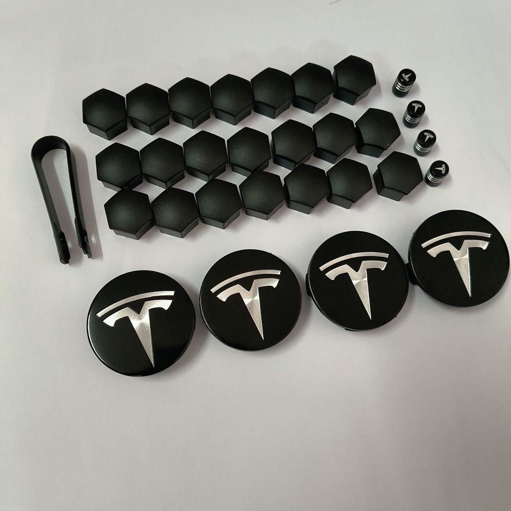 4pcs 29PCS 56mm Wheel Hub Center Caps For Tesla Model 3 Model Y Juniper Cover Hubcaps for Tesla Model Y X S 2023 Car Accessories