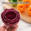 Vegetable Roll Slicer Spiral Curler, Stainless Steel Blade Handheld Twister, Creative Home Cooking Accessory Rotatable Fruit Cutter for