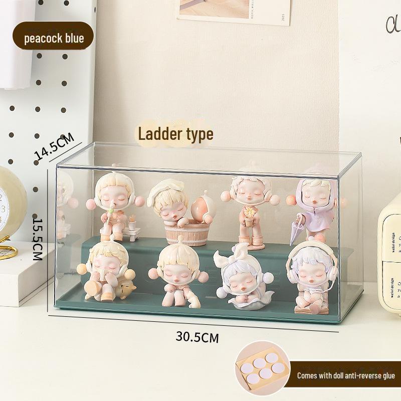 Cutie de Afișare Acrilică Transparentă pentru Depozitarea LEGO și a Modelelor, Finisaj Mat cu Bule Antistropi