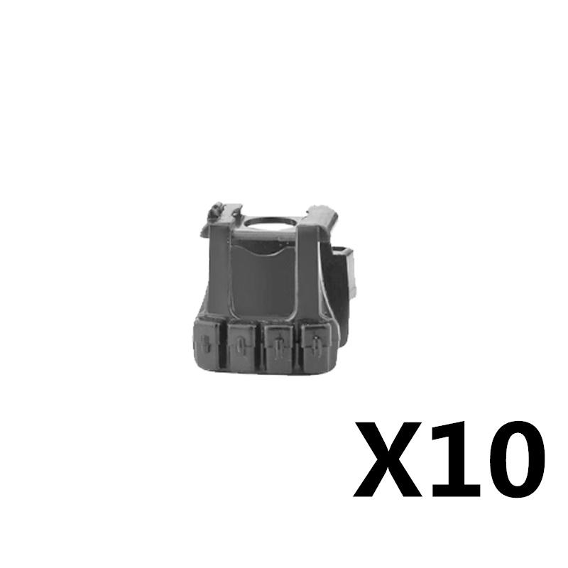 MOC Militärfigur Zubehör Bausteine Alpha SWAT Helm Weste Rucksack Knieschoner Nachtsichtgeräte Steine Spielzeug K017