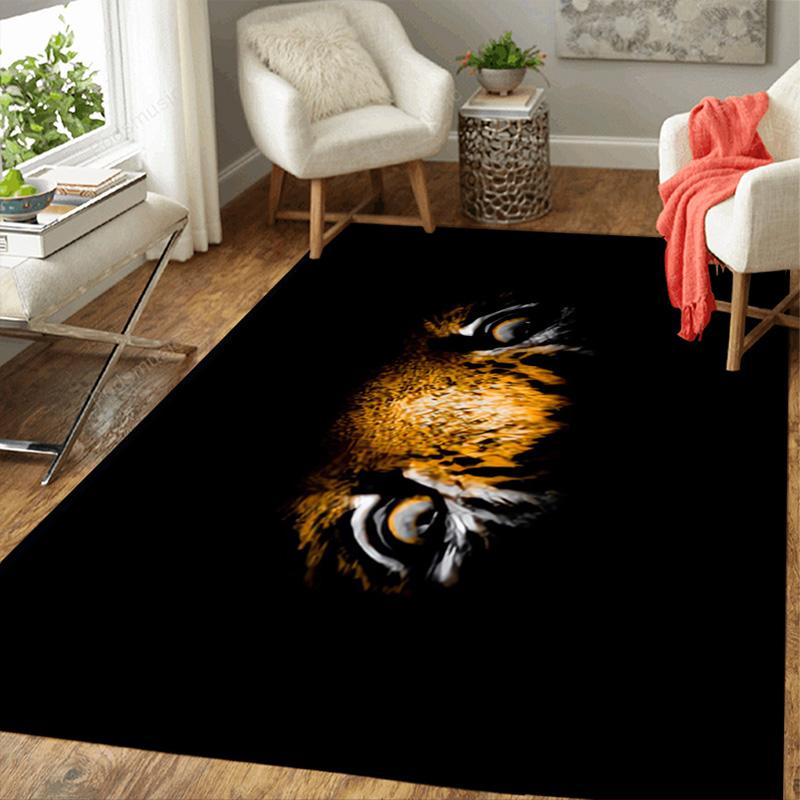 Realistic tiger eyes Rug Floor Mat for Living Room or Bedroom Soft and Comfortable Carpet a Gift for Birthday and Holiday.MFF0918121