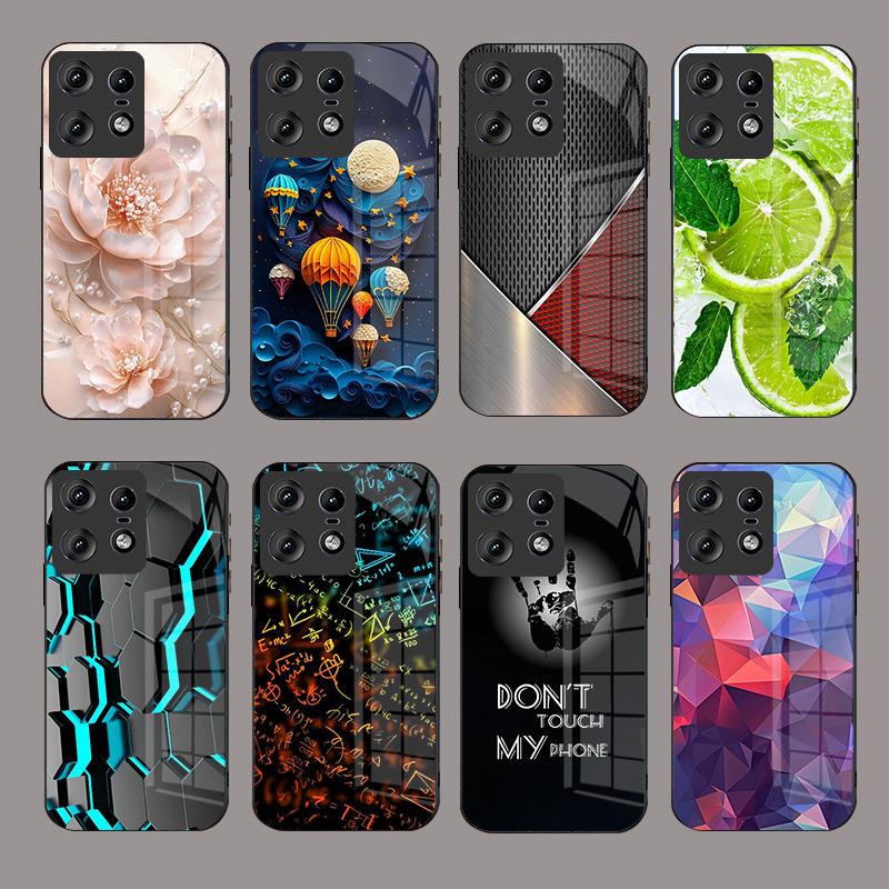Luxury Tempered Glass Case For Motorola Edge 50 Pro Neo Fusion Ultra Phone Cover S50 X50 Ultra 5G Full Protective Shell Fundas