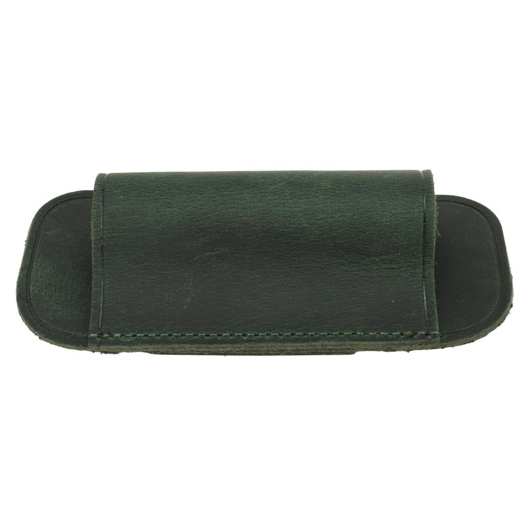 Knife Sheath Crazy Horse Leather Exquisite Craftsmanship Horizontal Stylish Knife Belt Holder for Gift Green