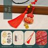 Handmade DIY Car Pendant Kit: Brocade Gourd Hanging Ornament Souvenir