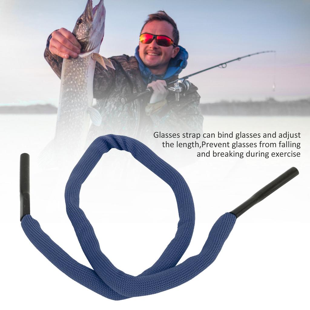 NonSlip Sunglasses Rope Unisex Outdoors Sports Elastic Glasses Cord Eyeglasses Neck Strap(Black )