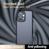 For Oppo Reno13 F 5G (Reno 13 FS 5G)/4G Case Skin-Touch TPU + PC Matte Phone Back Cover, Transparent Black