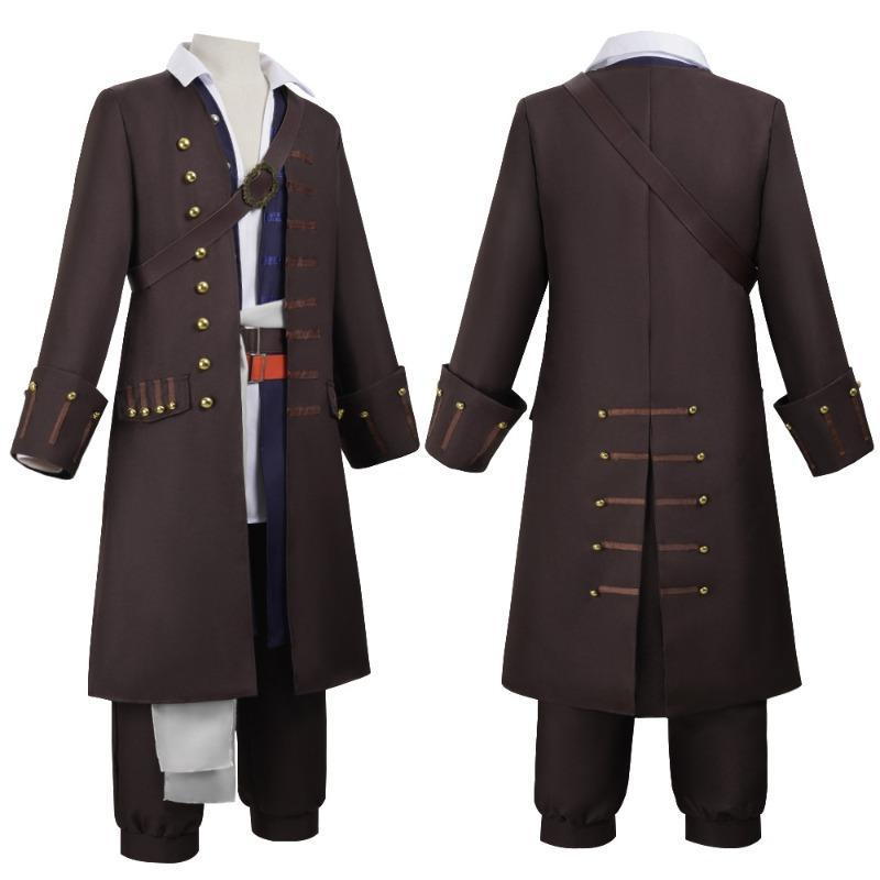Halloween Pirates of the Caribbean Costume Captain Jack Costume Pirate Costume Show Costume