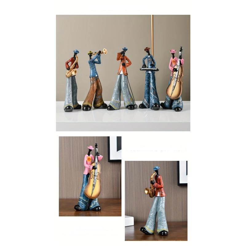 Creative Band Art Ornaments Music Figures Living Room Bookshelf TV Cabinet Wine Cooler Light Luxury Decorations Furnishings