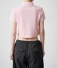 MUSINSA STANDARD WOMAN [Cooltandard] Women'S Crop Pique Polo Shirt [Pink]