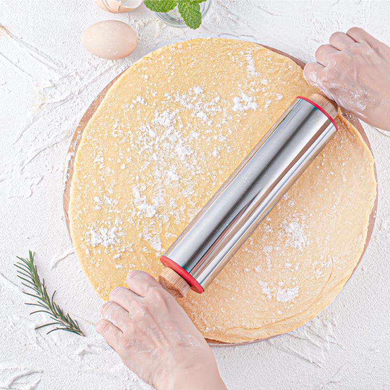 1PC,High-quality Food-grade Essential Kitchen Baking Tool Rolling Pin for Pie, Cake Skin, Biscuit, Pastry Dough