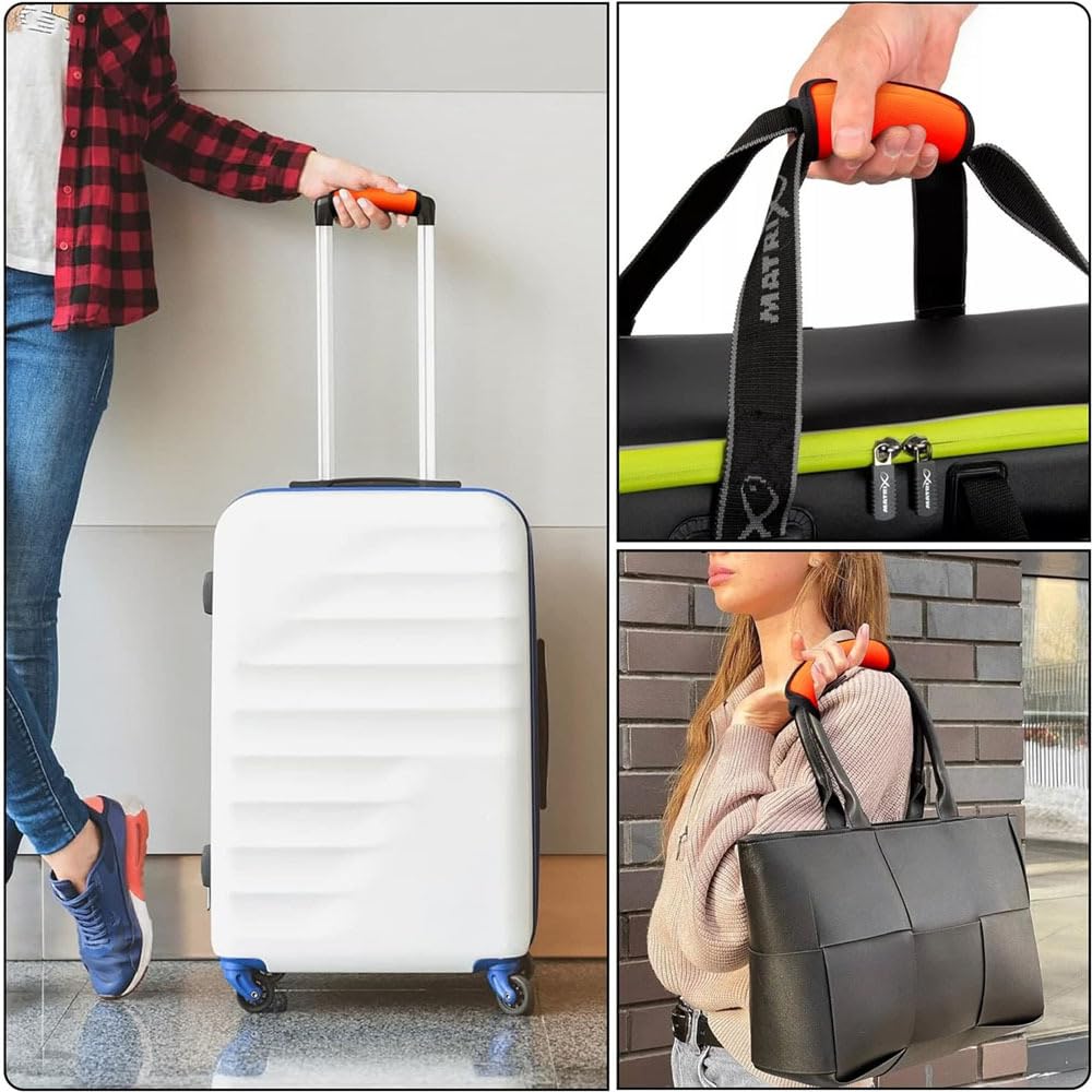 harukita Suitcase Steering Wheel Cover, Handle Cover, Anti-Slip, Shock Absorption, Stain Prevention, Protection, Cushion,