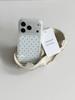 Full Screen Vintage Black Polka Dot Phone Case For iPhone 17 16 15 14 13 12 11 Pro MAX MINI XR XS 7 8 Plus 17air 16e Matte Cover