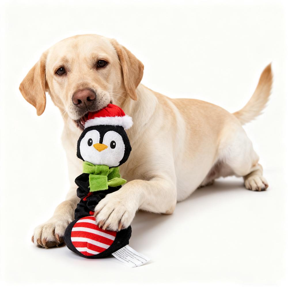 Christmas Squeak Pet Toy for Small Medium Dogs Plush Chew Puppy Big Dog Playing Accompanying Dolls Teeth Cleaning mascotas Toys