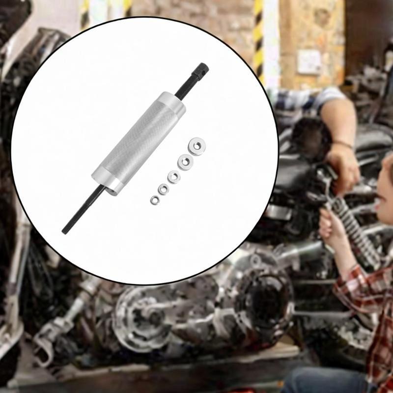 Motorcycle Piston Pin Puller with 5 Adapters Universal for Full Skirt Piston