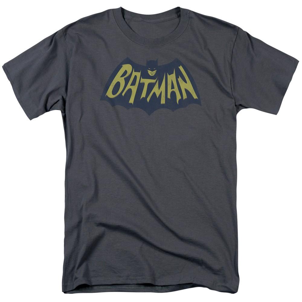 DC Comics - Batman - Show Bat Logo - Adult Unisex Short Sleeve T-Shirt - Gray 3XL
