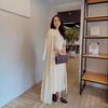2025 Autumn Women's Fashion: Cozy Round Neck Loose Knit Wool Dress