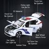 1:32 Dongfeng Mengshi Armored Car X-trail Police Cars Model Toy Wheel Steering Pull Back Sound Light Models Alloy Diecast Toys
