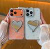 Love bracket bow cute ins for Apple 17promaxiphone16Pro star diamond mobile phone case