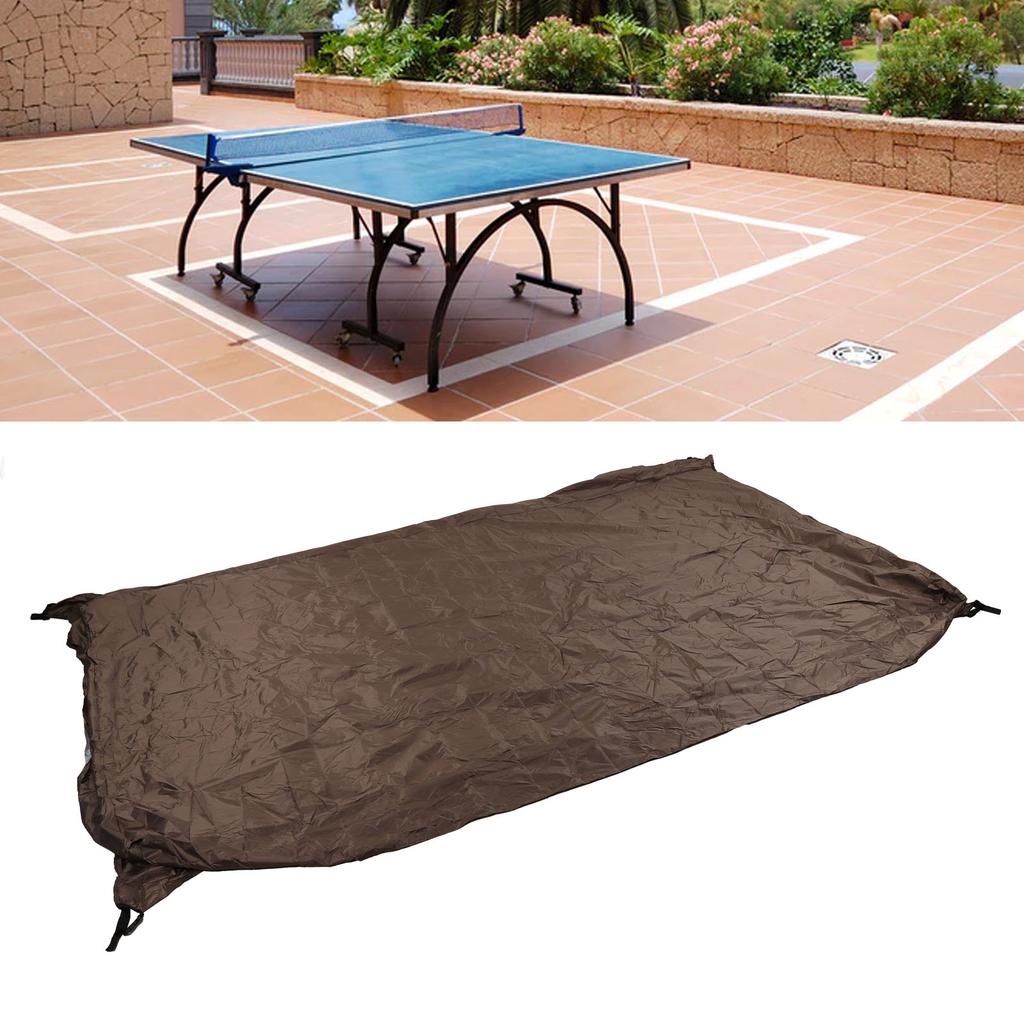 Table Cover Outdoor Waterproof Dustproof Silver Coating Table Tennis Cover for Courtyard Terrace