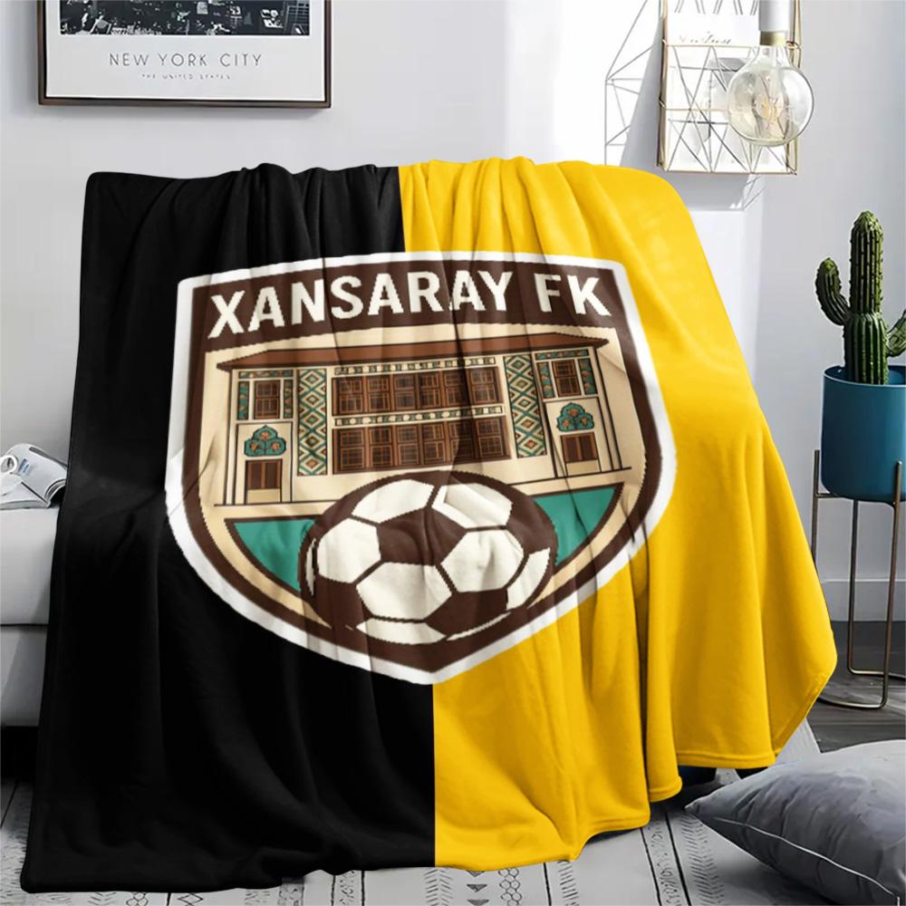 1Pc Xansaray Fk Print Flannel Blanket High Quality Warm Comfortable Cover for All Seasons Perfect for Gifts Home Decor