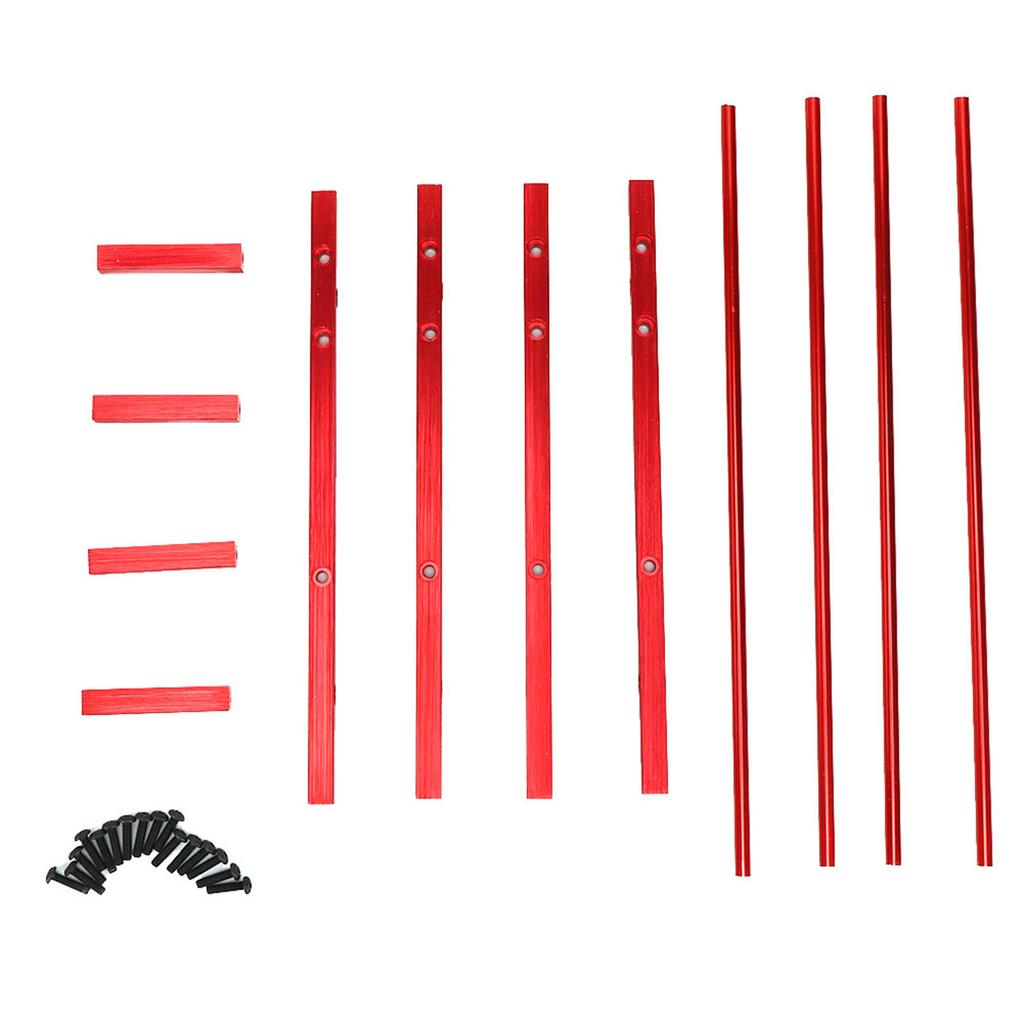 2Tiers RC Tyre Aluminum Alloy Shelf 1.9in Wheel Tire Storage Rack for SCX10 90046 D90 1 10 Model Crawler CarRed
