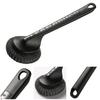 Pot Brush with Steel Ball Head Anti-Slip Grip Hanging Hole Long Handle Dishes Scrubber Kitchen Cleaning Tool
