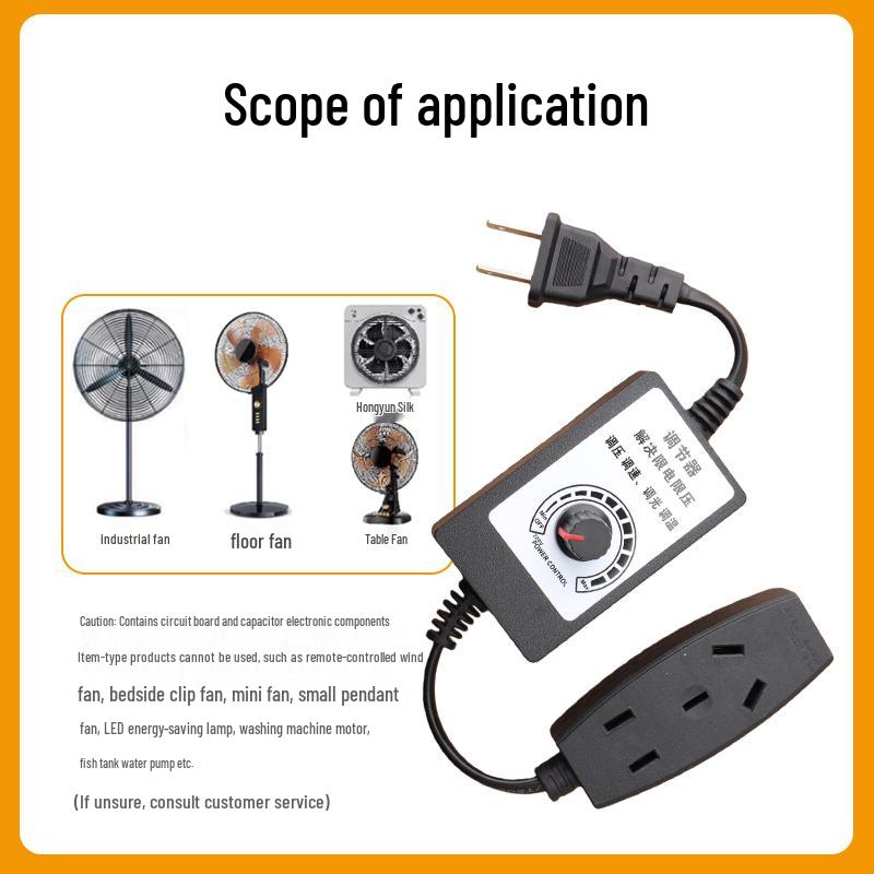 220V Stepless Fan & Motor Speed Controller for Grinders, Exhausts, & Ceiling Fans