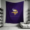Minnesota Vikings Duvar Gobleni Estetik Duvar Askısı Baskılı Kumaş Battaniye Yatak Odası Oturma Odası Ev Dekorasyonu için Dekoratif Goblenler
