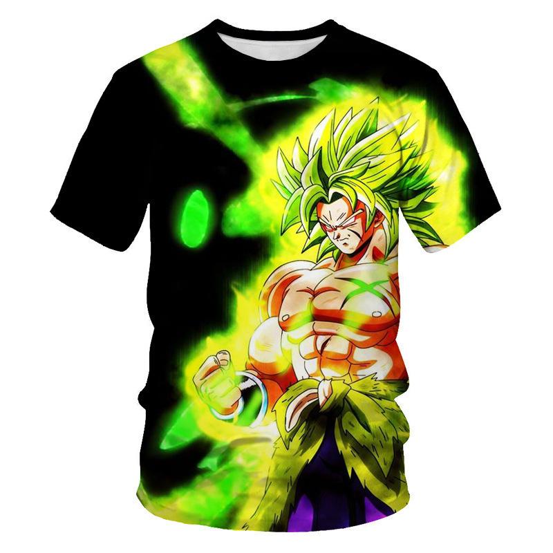 Anime Fan Pick! Dragon Ball Character Print Short Sleeve T-Shirt