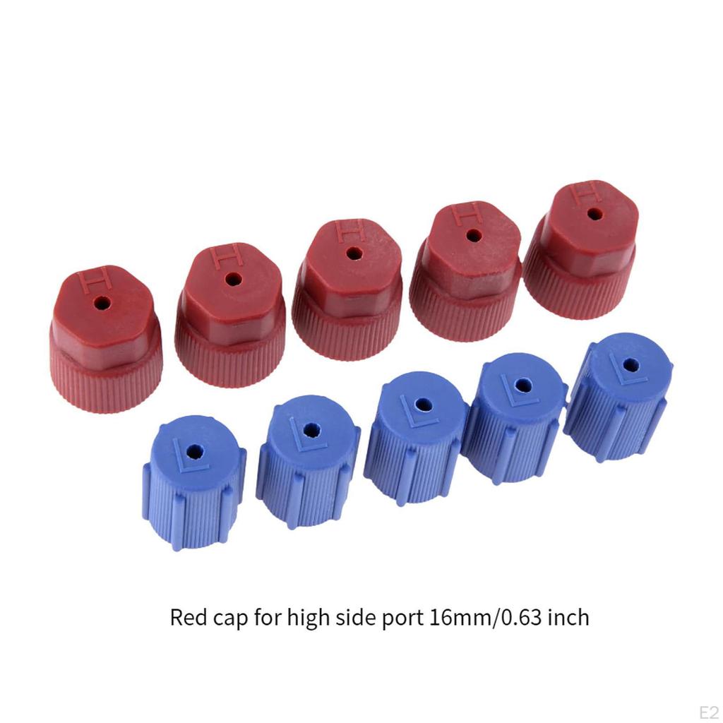 10 Pieces A/C System Charging Port Caps Ports Repairing Tool High Performance