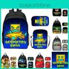 16-inch Children's Backpack Set Geometric Dash Durable Shockproof And Lightweight