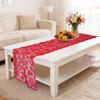 Valentine's Day Table Runner Placemat - Heart Lace Table Cloth Heat Insulation Pad for Romantic Holiday Party Dining Table