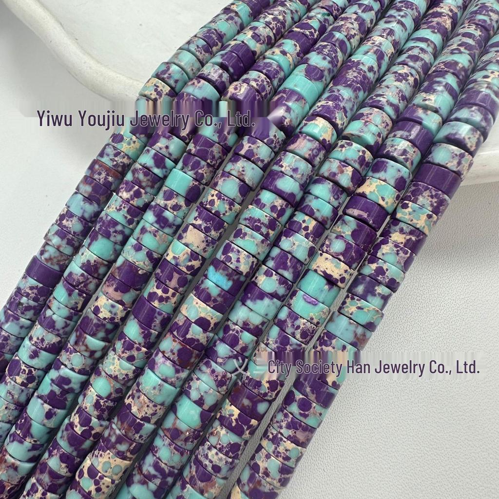 3x6mm Mixed Stone Spacer Beads for DIY Jewelry Making