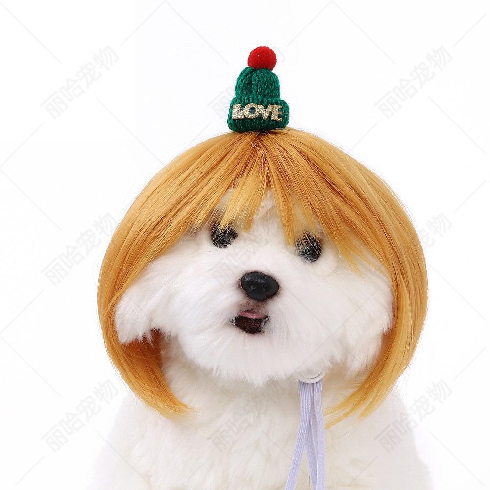 Pet Wigs for Dogs & Cats - Halloween Bob Style