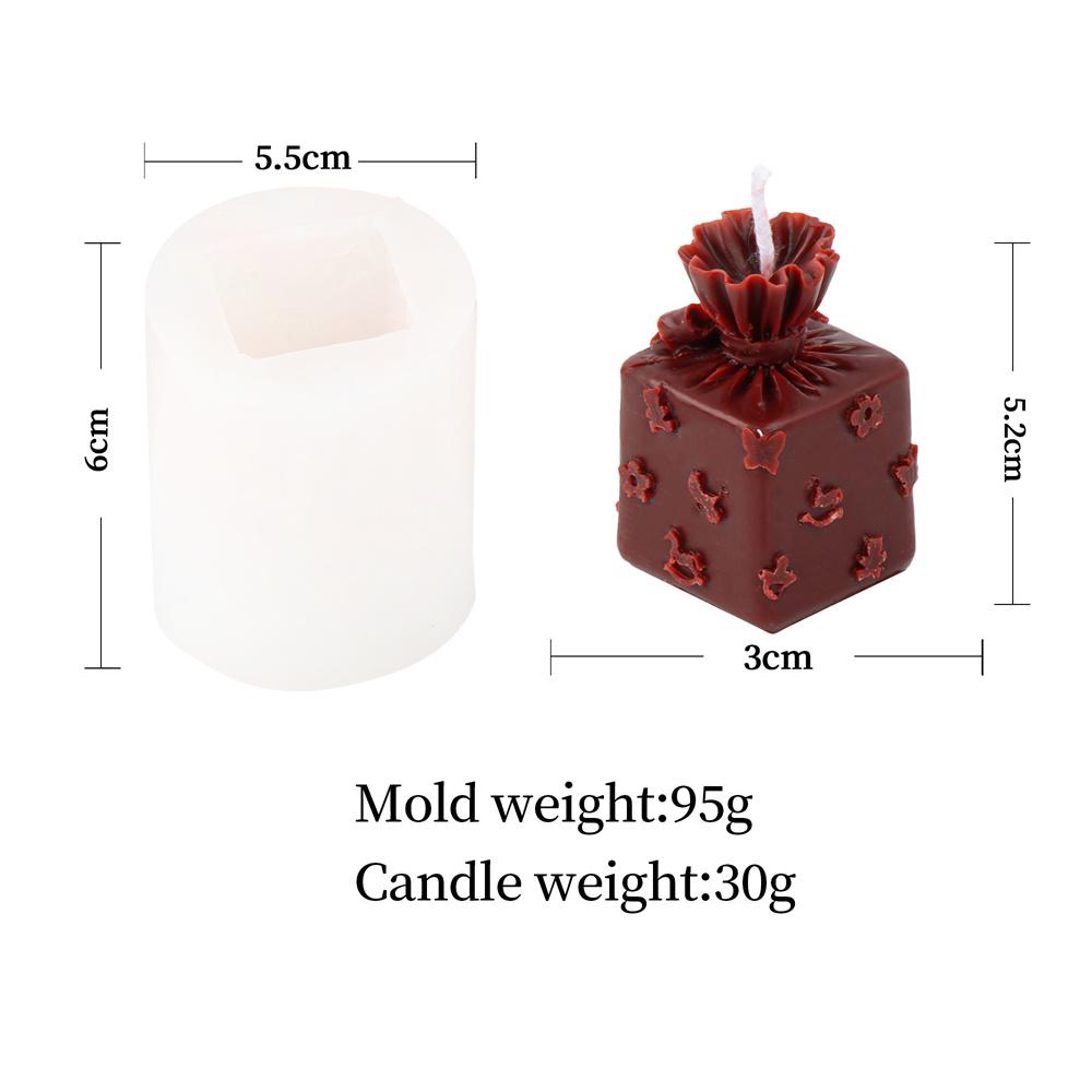 

3D Reusable Gift Box Silicone Mold DIY Scented Candle Present Boxes Candles Mold Soap Resin Mould Christmas Decor