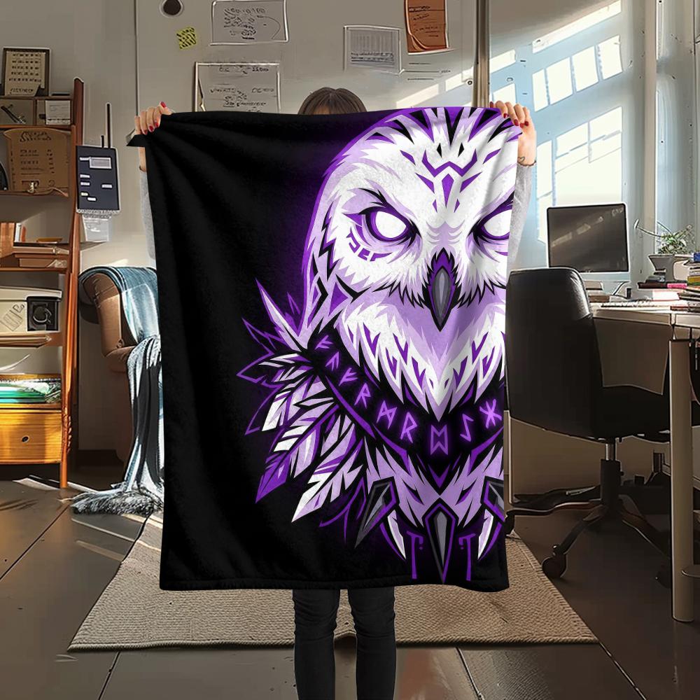 

purple animal Print Flannel Blanket,High quality Comfortable for All Seasons,Home Decor,Warmth and Comfort,Perfect for Christmas Gifts 80cm x 120cm