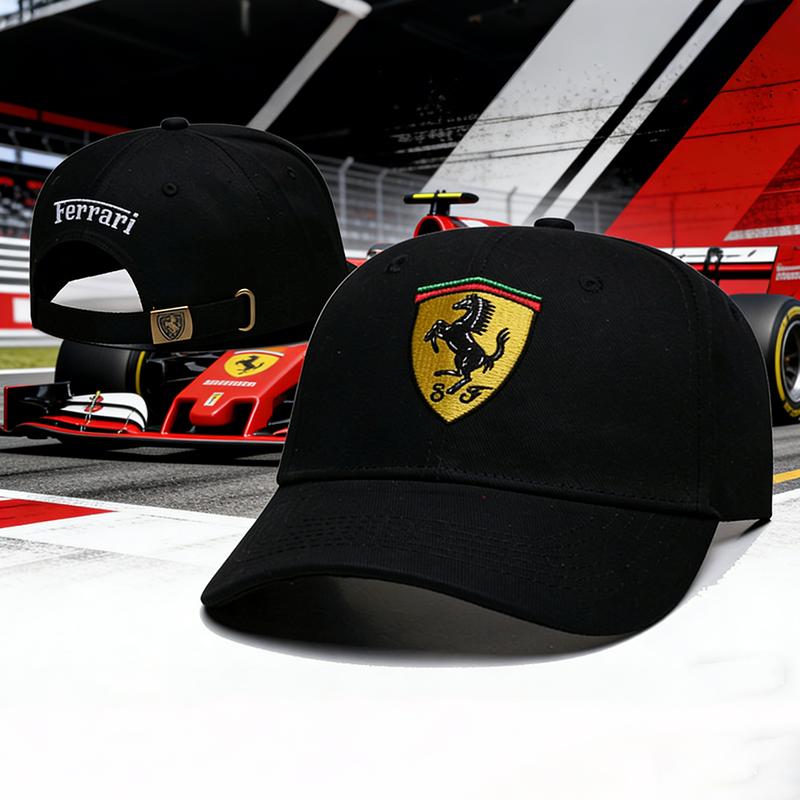 Unisex Casual Baseball Caps Adjustable Outdoor Sport Sunscreen Hat For Ferrari SP1 812 F40 SF90 458 488 599 612 FF F12 Accessory