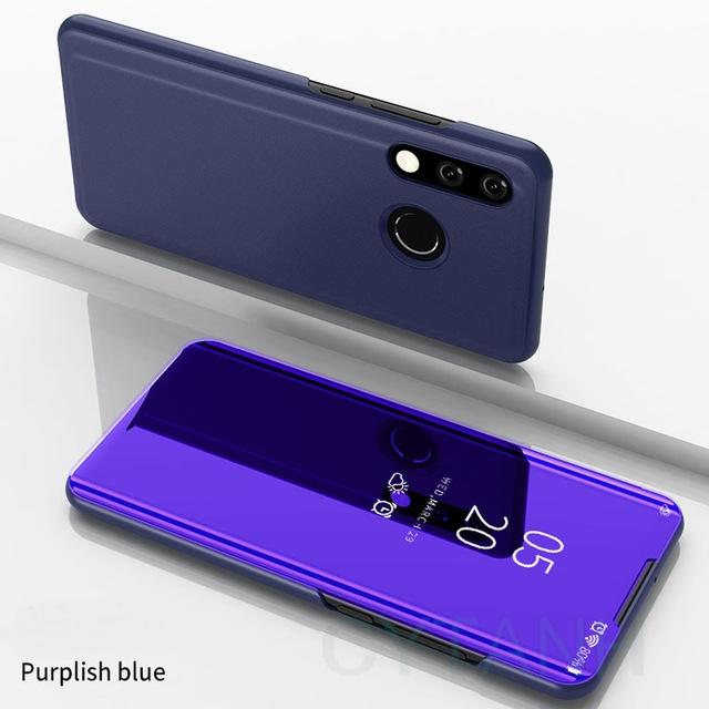 Spiegel-Klapphalter-Abdeckung Für Huawei P30 Lite Klappständer Stoßfeste Handyhülle Für Huawei P30 Pro Sturzschutz Stoßfänger Capa
