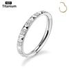 ASTM F136 Titanium Earrings High Quality Zircon Hight Segment Nose Rings Open Small Septum Piercing Helix Lobe Body Piercing 16G